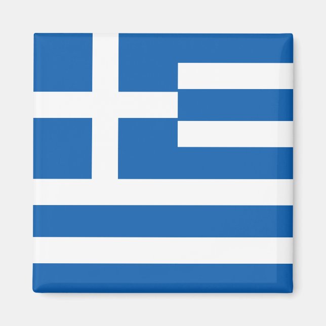 Griechenland (griechische Flagge) Magnet (Vorne)