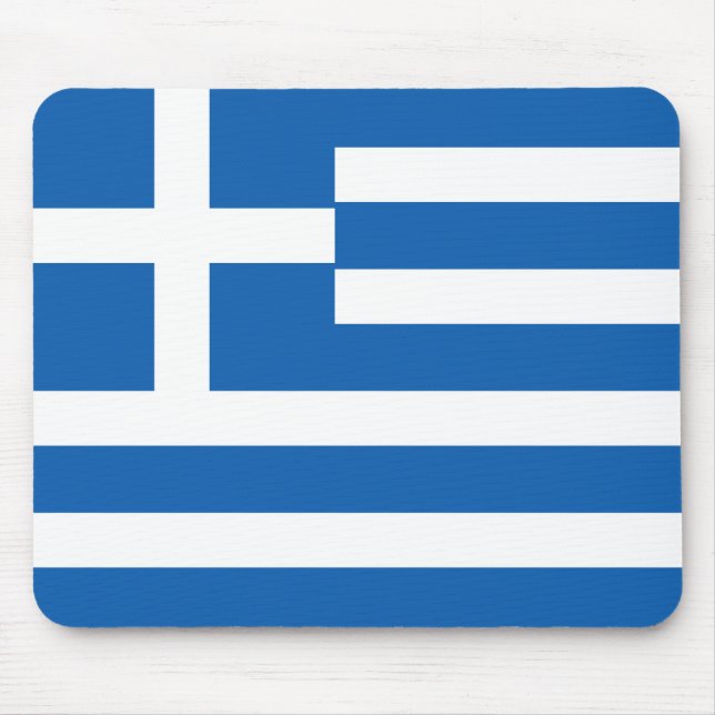 Griechenland (griechische Flagge) Mousepad (Vorne)