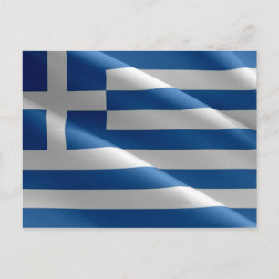 Griechenland - griechische Flagge - Postkarte