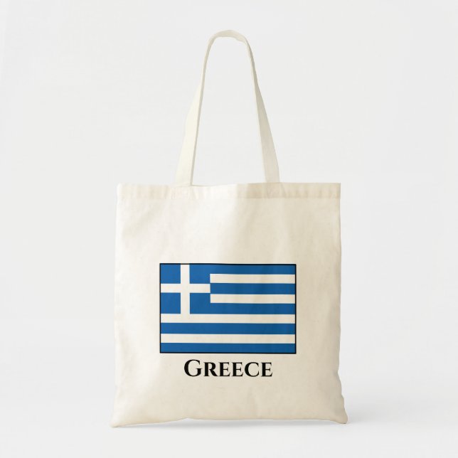 Griechenland (griechische Flagge) Tragetasche (Vorne)
