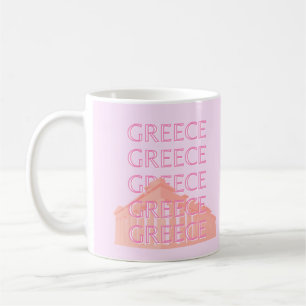Griechenland, griechische Kunst, Pastel Travel Art Kaffeetasse