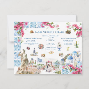 Griechenland Hochzeitswochenende Willkommen digita Einladung