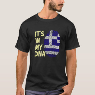 Griechenland in meinem DNA-griechischen Flaggentea T-Shirt