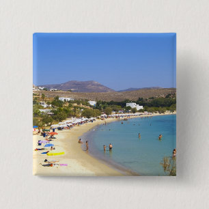Griechenland, Insel Paros, Krios Beach aus der Höh Button