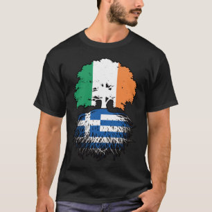 Griechenland - Irish Ireland Tree Roots Flag T-Shirt