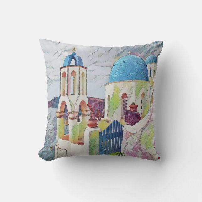 Griechenland Kissen (Vorderseite)