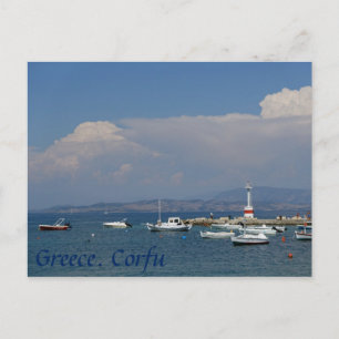 Griechenland, Korfu, AltLeuchtturm, Postkarte