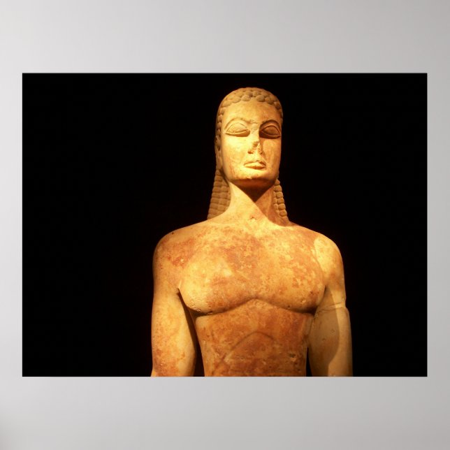 Griechenland Kouros vom Poster des Heiligen Tors (Vorne)