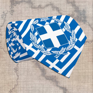 Griechenland - Krawatte, Mode, griechisches Flagge Krawatte