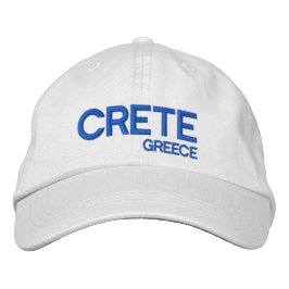Griechenland Kreta* Anpassbare Obergrenze Bestickte Kappe