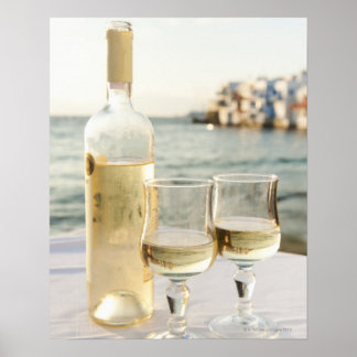 Griechenland, Kykladen-Inseln, Mykonos, Wein auf d Poster