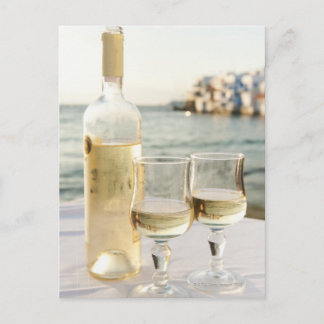 Griechenland, Kykladen-Inseln, Mykonos, Wein auf d Postkarte