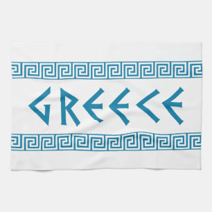 Griechenland-Landnationstextnamensymbol-Grieche Geschirrtuch