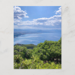 Griechenland, Loutraki, Aussicht vom Gipfel des Be Feiertagspostkarte