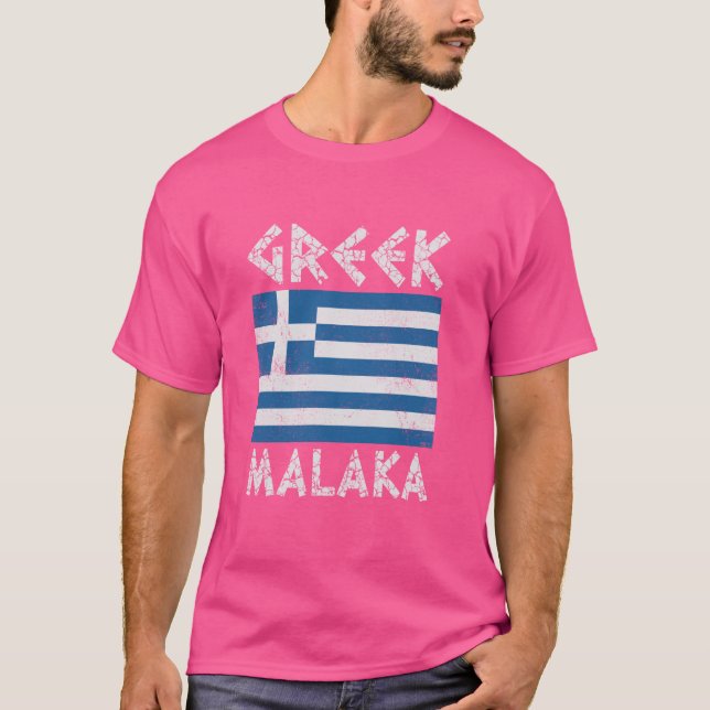 Griechenland Malaka Griechenland Gyros Korfu T-Shirt (Vorderseite)