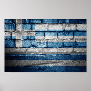 Griechenland-Mauer Poster