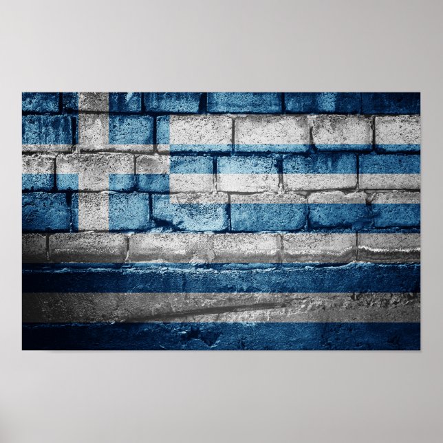 Griechenland-Mauer Poster (Vorne)