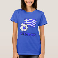 Griechenland mit griechischer Flagge und Fußballba