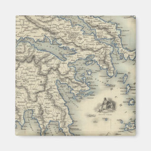 Griechenland mit Karten von Korfu und Stampalia Magnet