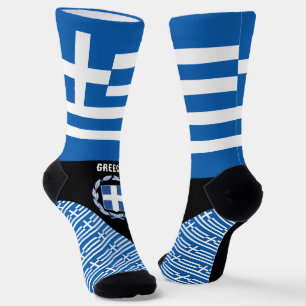 Griechenland, Mode, griechische Flagge, patriotisc Socken