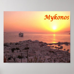 Griechenland - Mykonos - Poster