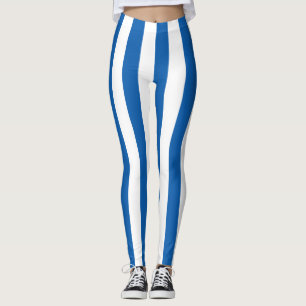 Griechenland - Nationale Flaggenfarben vertikal ge Leggings