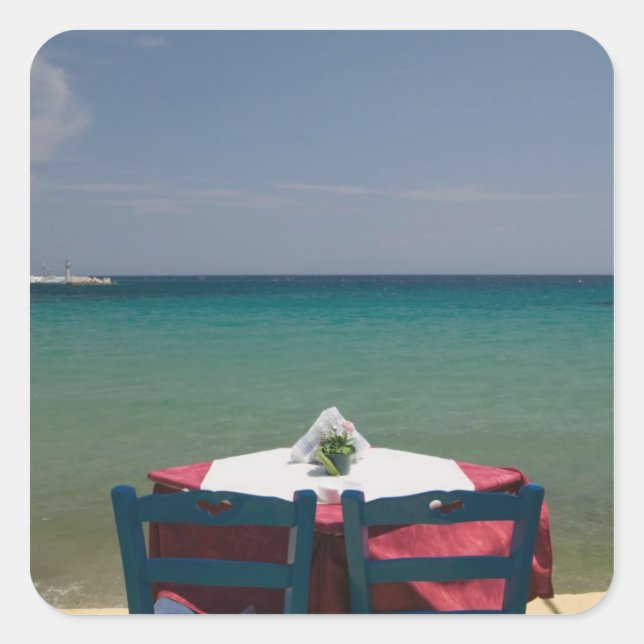 GRIECHENLAND, Nordostägäische Inseln, SAMOS, 2 Quadratischer Aufkleber (Vorderseite)