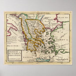 Griechenland oder der südliche Teil der Türkei in  Poster