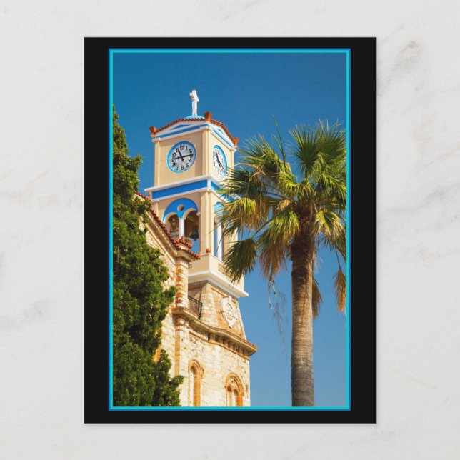 Griechenland - orthodoxe griechische Kirche mit Pa Postkarte (Vorderseite)