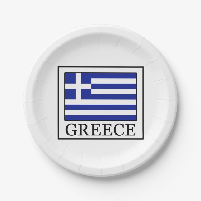 Griechenland Pappteller (Vorderseite)