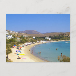 Griechenland, Paros Island, Krios Beach von oben Postkarte