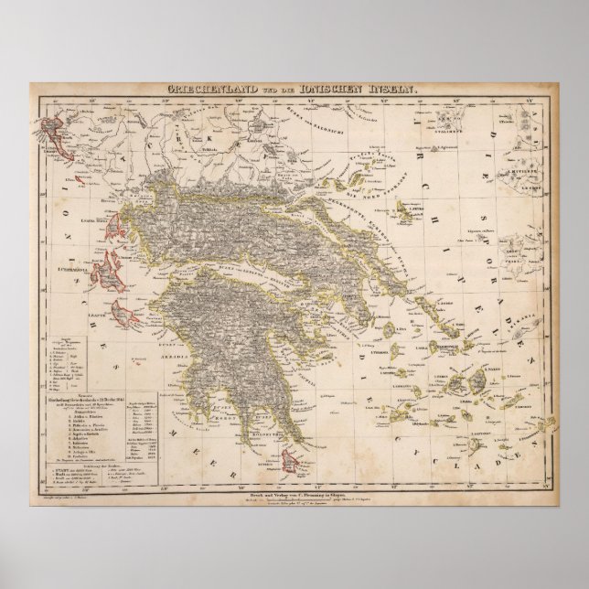 Griechenland Poster (Vorne)