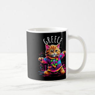 Griechenland Quirky Funny Niedlich Colorful Dancin Kaffeetasse