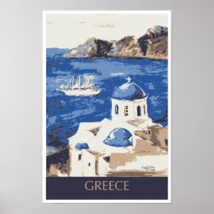 Griechenland-Reise-Plakat Poster