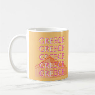 Griechenland Reisen Kunst, Sommer Reisen Kunst, Or Kaffeetasse