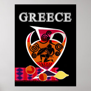 Griechenland Reiseplakat Poster
