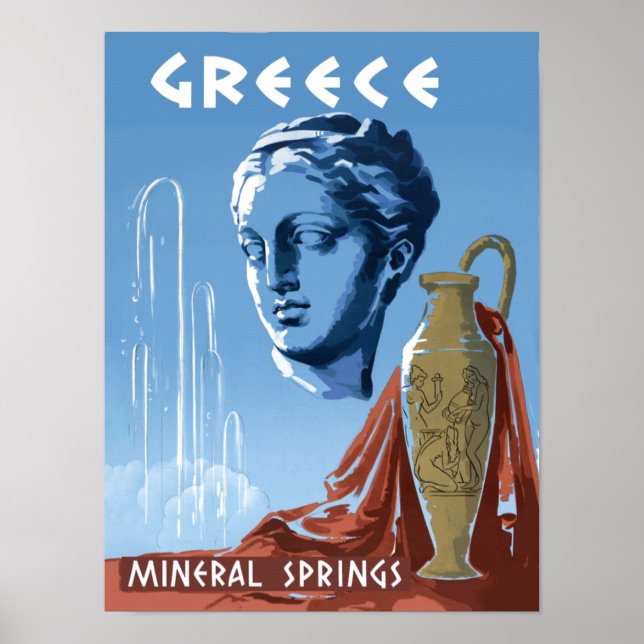 Griechenland Reiseplakat Poster (Vorne)
