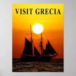 Griechenland Reiseplakat Poster