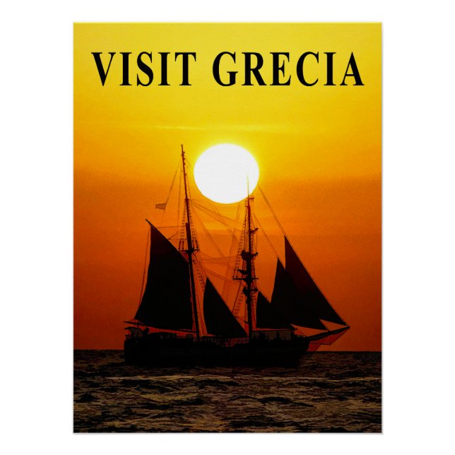 Griechenland Reiseplakat Poster (Vorderseite)