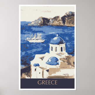Griechenland Reiseplakat Poster