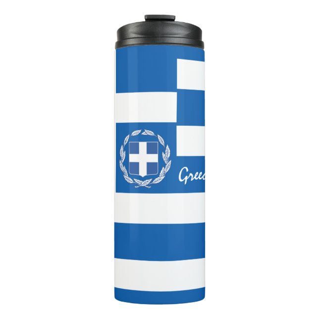 Griechenland reist Mug, patriotische griechische F Thermosbecher (Vorderseite)