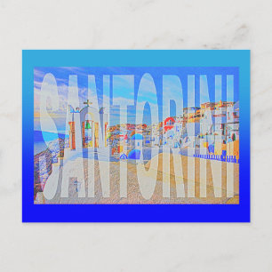 Griechenland santorin oia postkarte