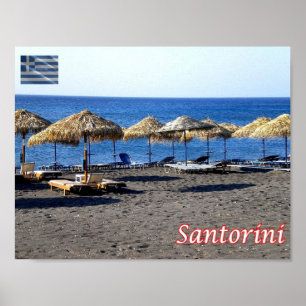 Griechenland - Santorin - Thera - Thira - Poster
