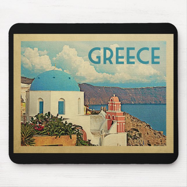 Griechenland Santorini Mousepad (Vorne)