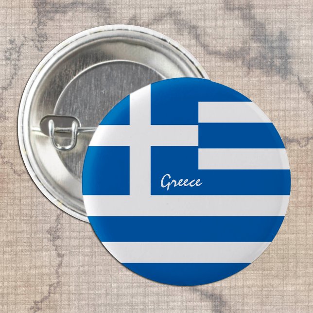 Griechenland - Schaltfläche, patriotische griechis Button (Von Creator hochgeladen)
