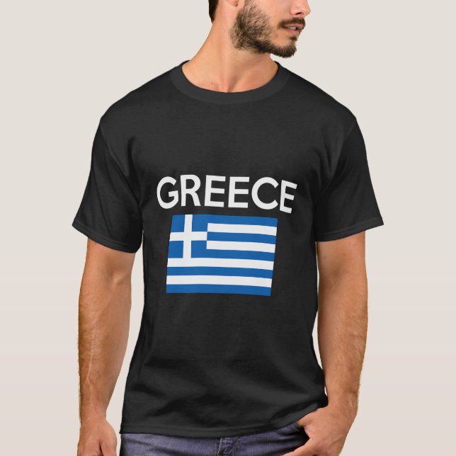 Griechenland - Shirt der griechischen Flagge - Lan (Vorderseite)