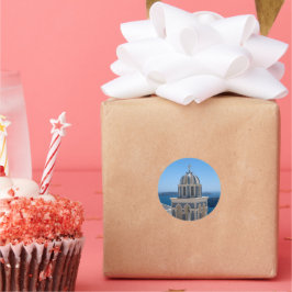 Griechenland-Sticker Runder Aufkleber