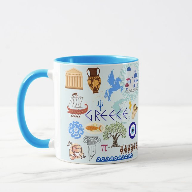 Griechenland Symbole für Reisende Tasse (Links)