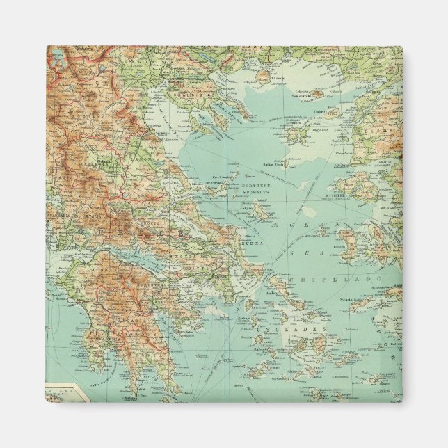 Griechenland und die Ägäis Magnet (Vorne)