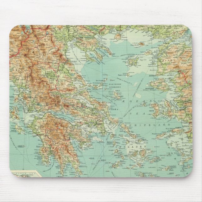 Griechenland und die Ägäis Mousepad (Vorne)